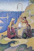 Paul Signac, women at the well opus